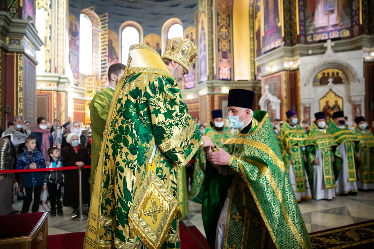 Снег в Новочеркасске Патриарший собор