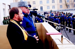 Настоятель новообразованного прихода св. Димитрия Солунского принял участие в выпускном акте военнослужащих летного училища