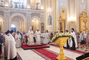 В канун праздника Вознесения Господня Глава Донской митрополии совершил всенощное бдение в Ростовском кафедральном соборе