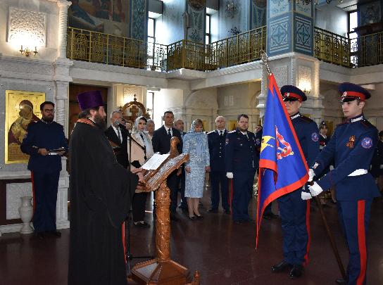 Войсковой священник Всевеликого войска Донского возглавил церемонию принятия торжественного обещания казаками «Казачьей сотни ЮФУ»