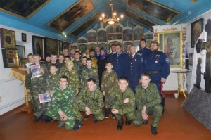 В Успенском храме с. Васильево-Ханжоновка состоялось принесение торжественной клятвы молодыми казаками