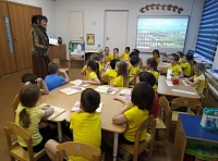 Директор воскресной учебно-воспитательной группы Георгиевского храма провела занятие с воспитанниками детского сада 