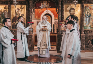 В Благовещенском греческом храме г. Ростова-на-Дону была совершена Литургия святого апостола Иакова архиерейским чином