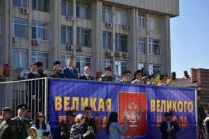 В казачьей столице прошёл военный парад войск Новочеркасского гарнизона, посвященный 77-й годовщине Победы над фашизмом