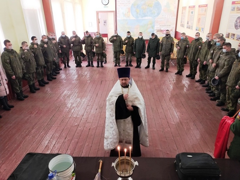 В автомобильном батальоне города Новочеркасска в праздник Богоявления совершен молебен