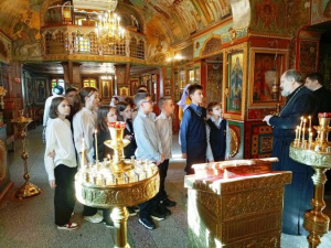 Воспитанники ростовской школы-интерната №38 посетили храм великомученика Георгия Победоносца