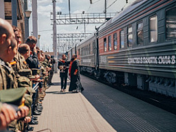 Руководитель Епархиального отдела по делам молодежи и миссионерскому служению посетил акцию "Единство в памяти. Сила в правде!"