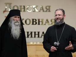 В Донской духовной семинарии состоялась встреча с Героем Советского Союза монахом Киприаном (Бурковым)