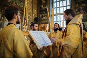 В канун Недели 14-ой по Пятидесятнице, дня празднования церковного новолетия (начало индикта), викарий Ростовской епархии совершил всенощное бдение в храме Преполовения Пятидесятницы при Донской духовной семинарии