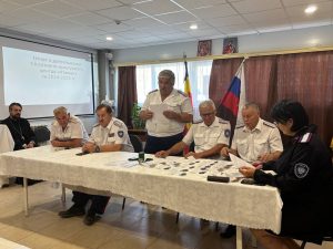 Настоятель храма Рождества Иоанна Предтечи ст. Мишкинской принял участие в отчётном круге Станичного казачьего общества