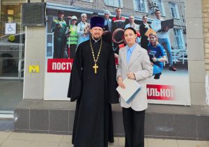 Состоялась встреча духовника Новочеркасского колледжа промышленных технологий и советника директора по воспитанию учреждения