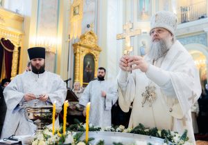 В праздник Крещения Господня Глава Донской митрополии совершил Божественную литургию в Ростовском кафедральном соборе