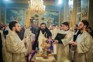 В канун праздника Крещения Господня викарий Ростовской епархии совершил всенощное бдение в храме Преполовения Пятидесятницы при Донской духовной семинарии