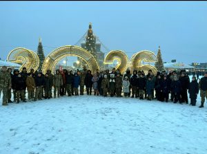 На зимних каникулах воспитанники военно-патриотического клуба «Азовский дозор» совершили образовательную паломническую поездку в г. Москву
