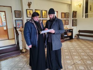 Состоялась рабочая встреча настоятеля Князь-Владимирского храма и древлехранителя Ростовской-на-Дону епархии