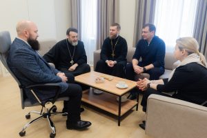 В Епархиальном отделе по взаимоотношениям Церкви с обществом и СМИ прошла рабочая встреча
