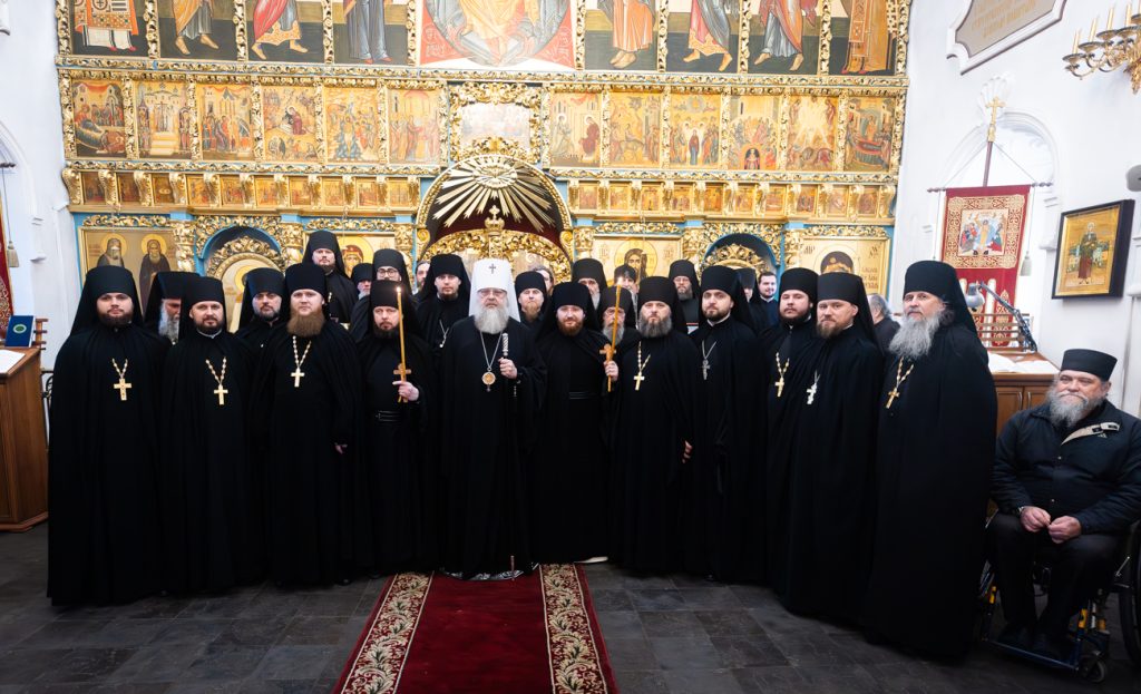 Митрополит Меркурий совершил чин монашеского пострига в храме Донской иконы Божией Матери Донского Старочеркасского Ефремовского мужского монастыря