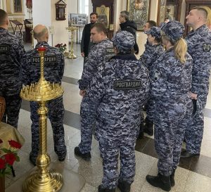 Сотрудники полиции посетили храм святого Иоанна Кроштадсткого