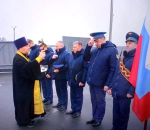 Клирик храма Всех Святых, в земле Российской просиявших, принял участие в торжественном мероприятии 685-го отдельного смешанного авиационного полка