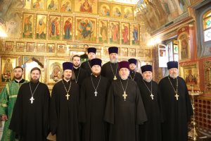 В день малого престольного праздника в храме великомученика Георгия Победоносца города Ростова-на-Дону совершено общее говение духовенства благочиния Западного округа города Ростова-на-Дону.