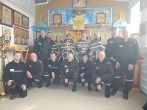 В «Неделю молитвы» в исправительной колонии № 15 города Батайска состоялось соборное служение Литургии Преждеосвященных Даров