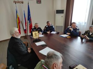 Настоятель храма в честь святых благоверных Бориса и Глеба г. Ростова-на-Дону принял участие в заседании Совета атаманов окружного казачьего общества «Ростовский округ» войскового казачьего общества «Всевеликое войско Донское»