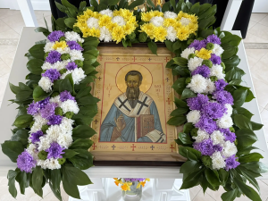 На подворье прихода святителя Спиридона Тримифунтского п. Дивный освящен малый храм в честь святителя Василия Великого, архиепископа Кесарии Каппадокийской