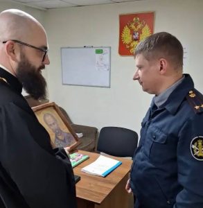 Состоялась встреча благочинного Аксайского округа с начальником филиала по Аксайскому району ФКУ УИИ ГУФСИН России по Ростовской области