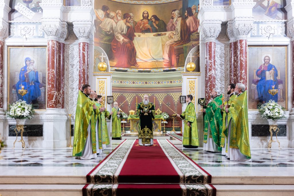 В праздник Входа Господня в Иерусалим Глава Донской митрополии совершил Божественную литургию в Патриаршем Вознесенском соборе г. Новочеркасска