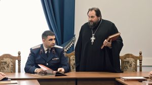 В презентации книги-альбома «Честь дороже жизни. Матвей Иванович Платов» принял участие войсковой священник Всевеликого войска Донского