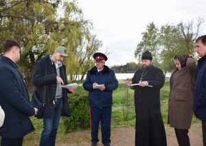 В работе оргкомитета фестиваля традиционных игр донских казаков «Шермиции» принял участие войсковой священник Всевеликого войска Донского