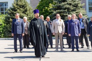Настоятель Иоанно-Кронштадтского храма принял участие в открытии военно-патриотической игры «Эстафета Победы»