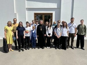 Храм Всех Святых, в земле Российской просиявших, посетили представители Всероссийского общества слепых и учащиеся музыкальной школы имени М. М. Ипполитова-Иванова