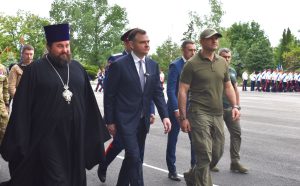 Войсковой священник Всевеликого войска Донского принял участие в торжественном построении в Шахтинском казачьем кадетском корпусе имени Я. П. Бакланова