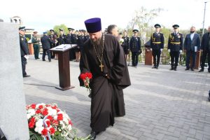 Сотрудник Епархиального отдела по взаимодействию с Вооружёнными Силами и правоохранительными учреждениями принял участие в открытии памятника императору Александру II