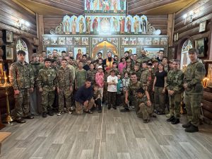 Участники «Марша памяти» посетили храм Рождества Пресвятой Богородицы села Стефанидинодар