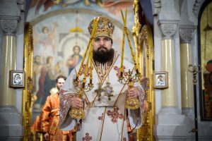 В канун Недели 6-й по Пасхе викарий Ростовской епархии совершил всенощное бдение в храме Преполовения Пятидесятницы при Донской духовной семинарии