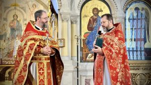Ректор Донской духовной семинарии возглавил Литургию в Преполовенском храме г. Ростова-на-Дону в день 30-летия пресвитерского служения