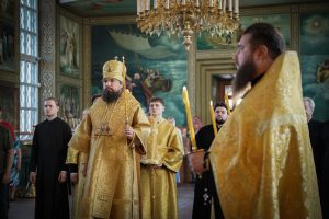 В канун Недели 4-й по Пятидесятнице, викарий Ростовской епархии совершил всенощное бдение в храме Преполовения Пятидесятницы при Донской духовной семинарии