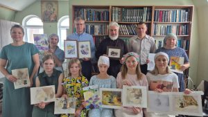 В храме в честь святых благоверных Бориса и Глеба г. Ростова-на-Дону состоялся отчетный просмотр работ учеников приходской художественной студии