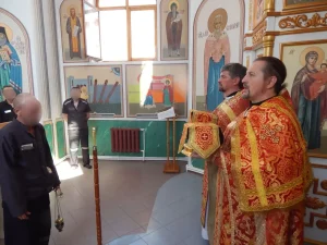 В лечебной исправительной колонии №20 г. Шахты отметили престольный праздник тюремного храма.