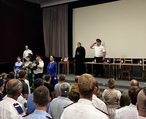 Клирик храма великомученика Георгия Победоносца г. Ростова-на-Дону посетил отчетный круг городского казачьего общества «Ростовский»