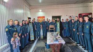 В день празднования иконы Божией Матери «Неопалимая Купина» совершен молебен для пожарных и спасателей Матвеево-Курганского района