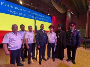 Благочинный Аксайского округа принял участие в отчетно-выборных кругах юртового казачьего общества «Аксайский юрт» и окружного Черкасского войскового казачьего общества «Всевеликое войско Донское»